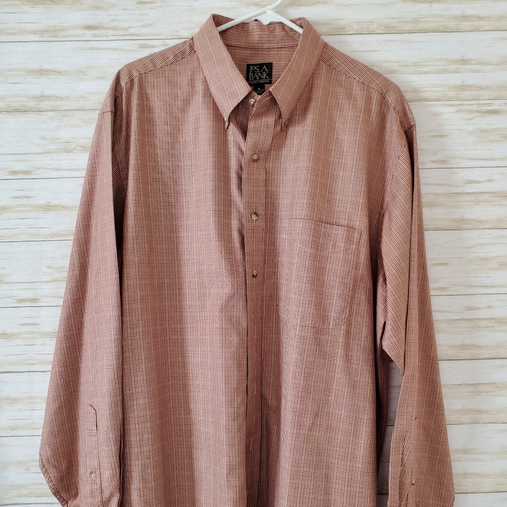 Jos. A. Bank houndstooth print buttondown